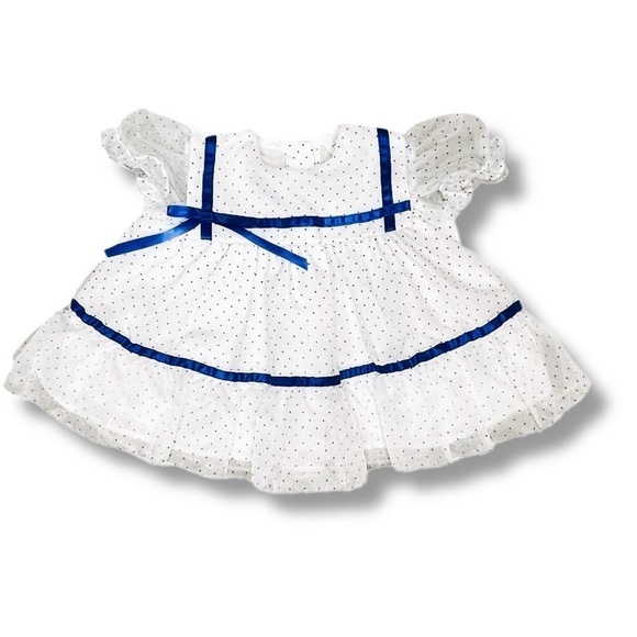 VINTAGE Shirley Temple Style dress dots - Picture 1 of 6